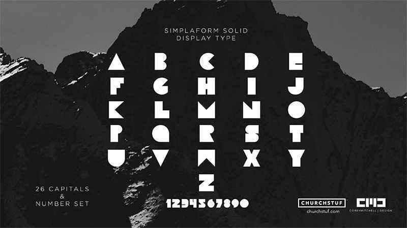Simplaform Solid Font