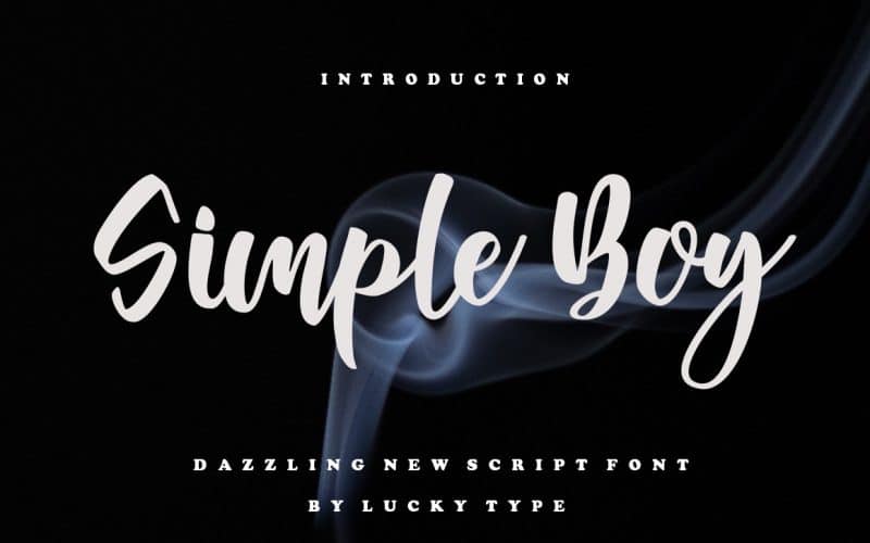 Simple Boy Script Font