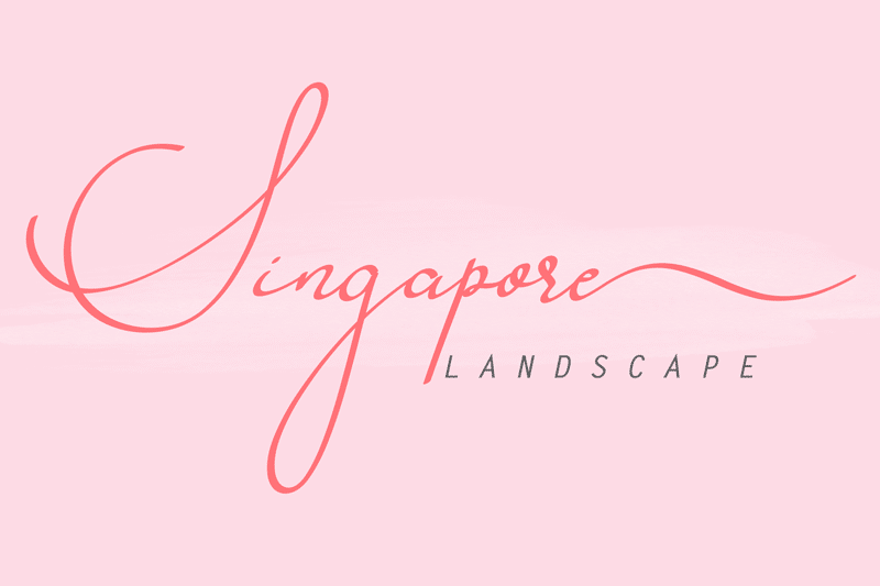 Singapore Landscape Script Font