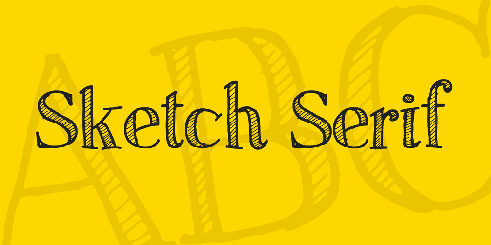 Sketch Serif Font