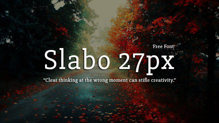 Slabo px Serif Font