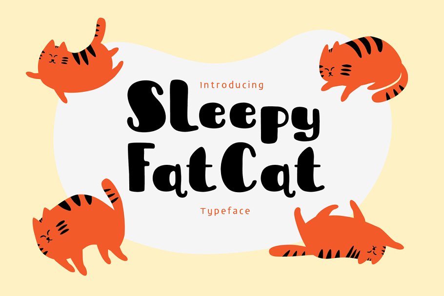 Sleepy Fat Cat Typeface