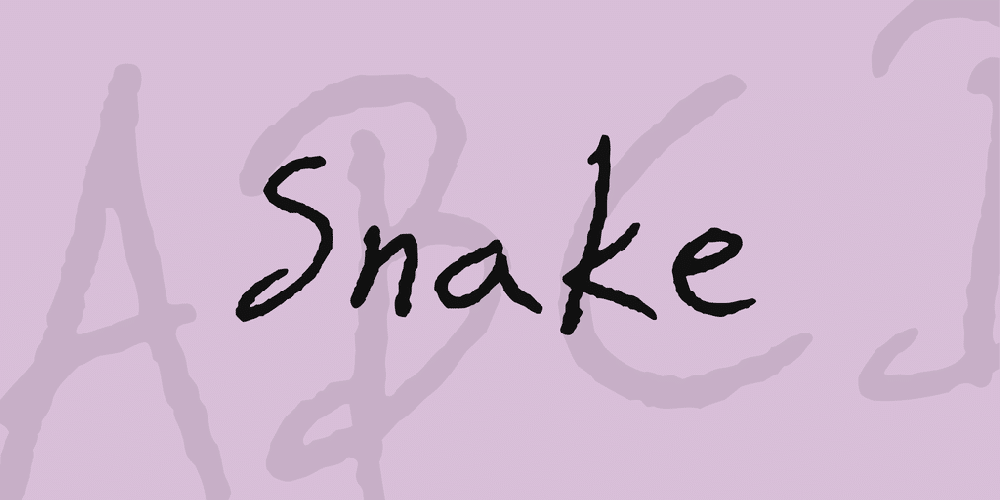 Snake Font