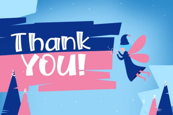 Snow Fairy Cartoon Font