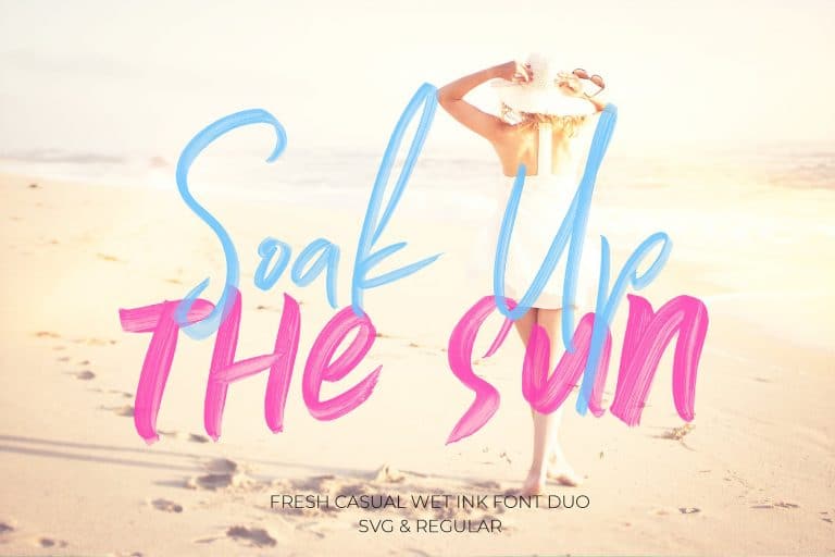 Soak Up The Sun Brush Font