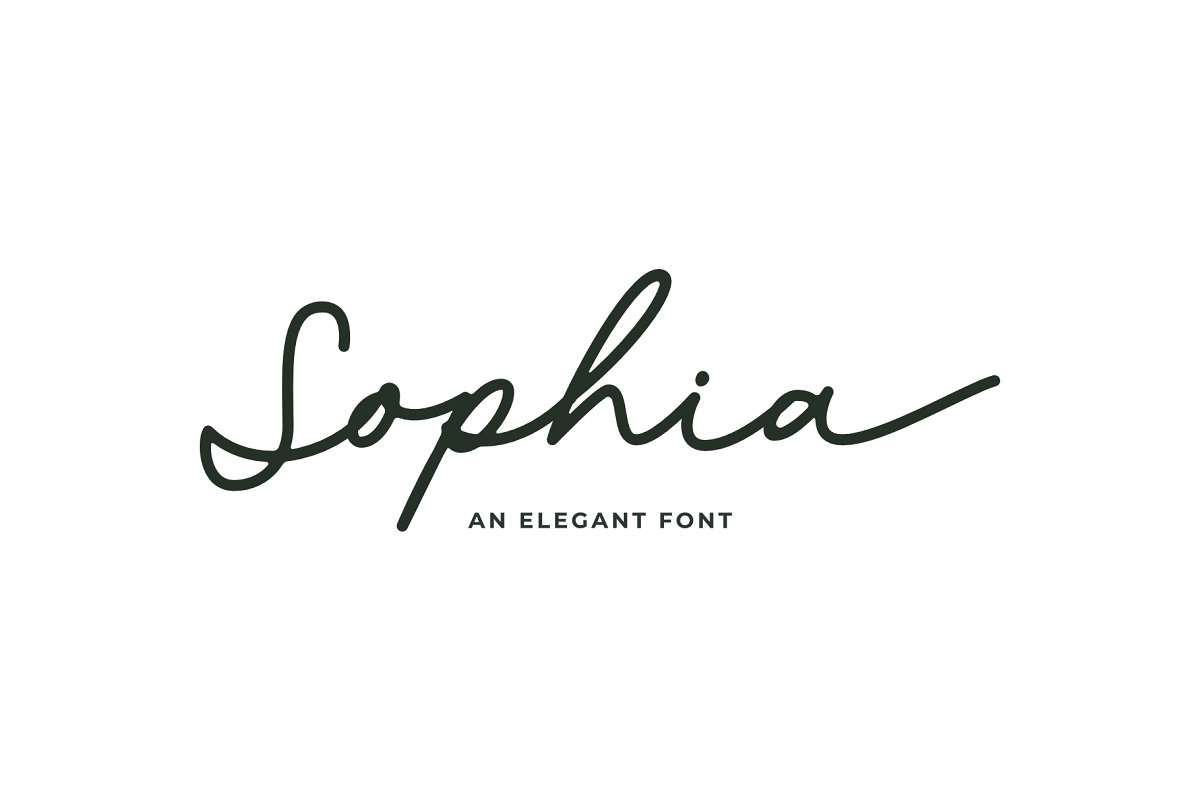 Sophia Script Font