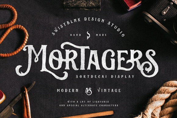 Sortdecai Display Handmade Font