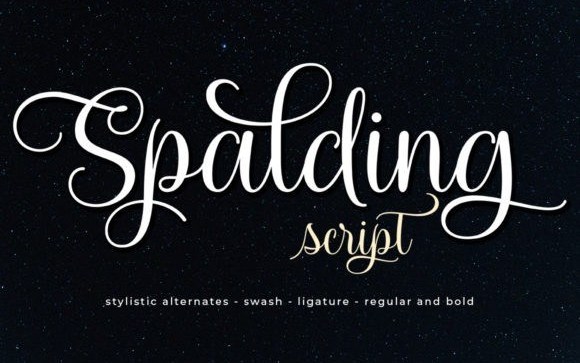 Spalding Calligraphy Font