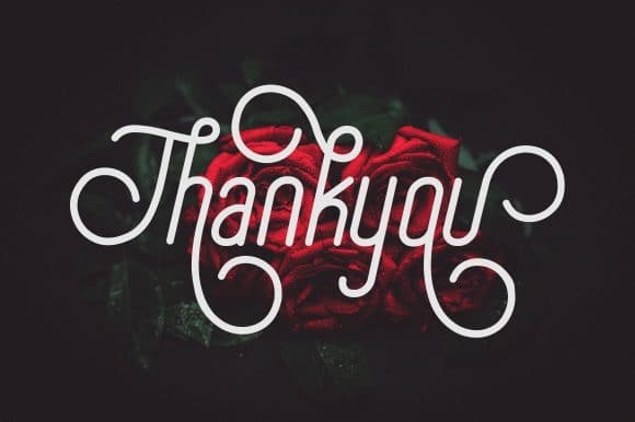 Special Thanks Script Font