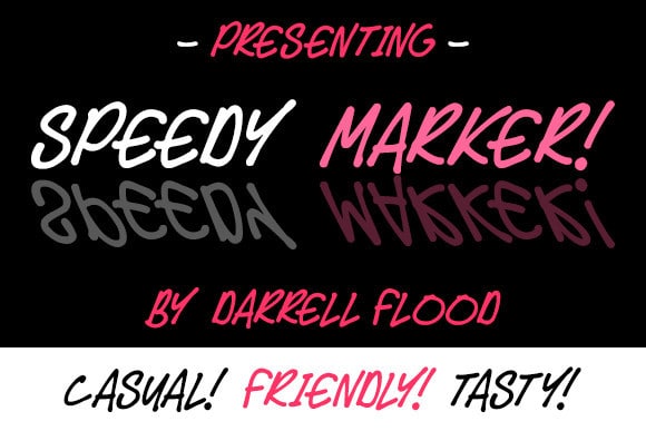 Speedy Marker Script Font