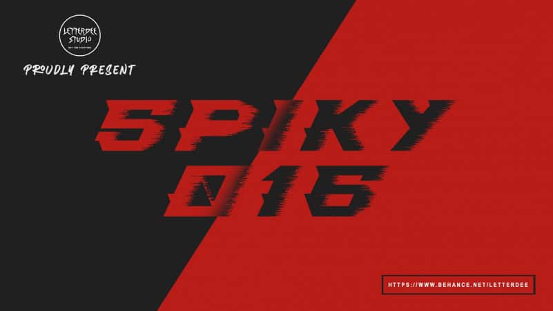 Spiky Display Font