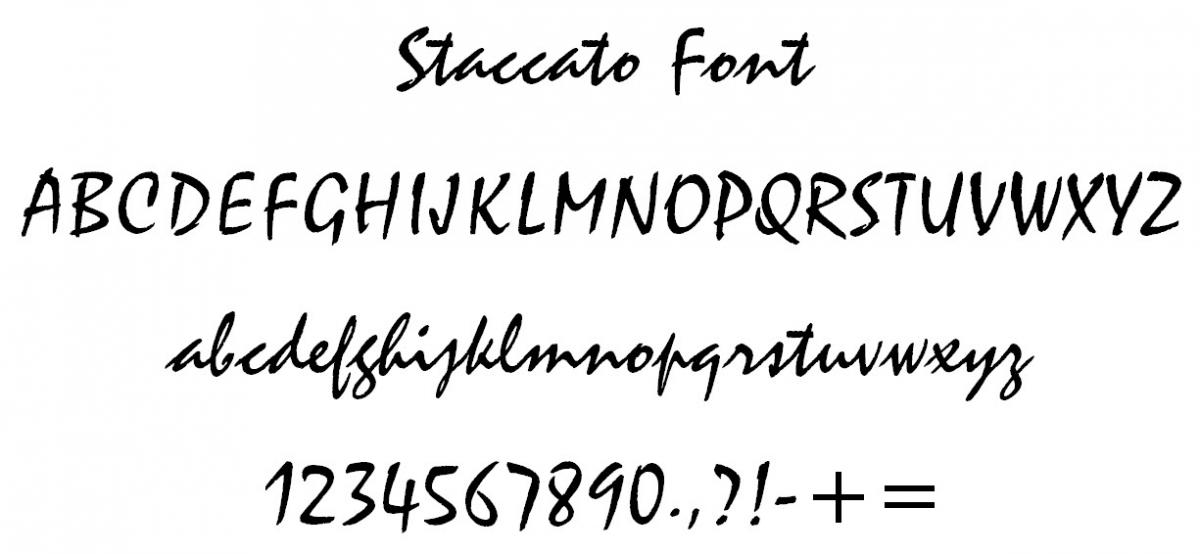 Staccato Font