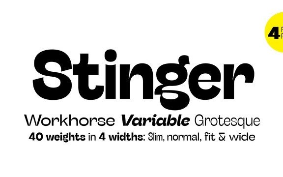 Stinger Sans Serif Font