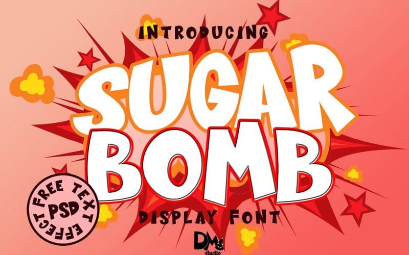 Sugar Bomb Display Font