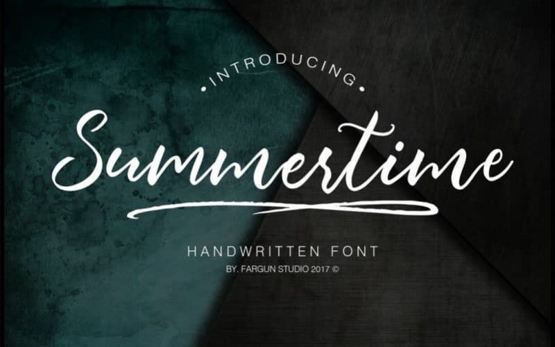Summertime Handwritten Font