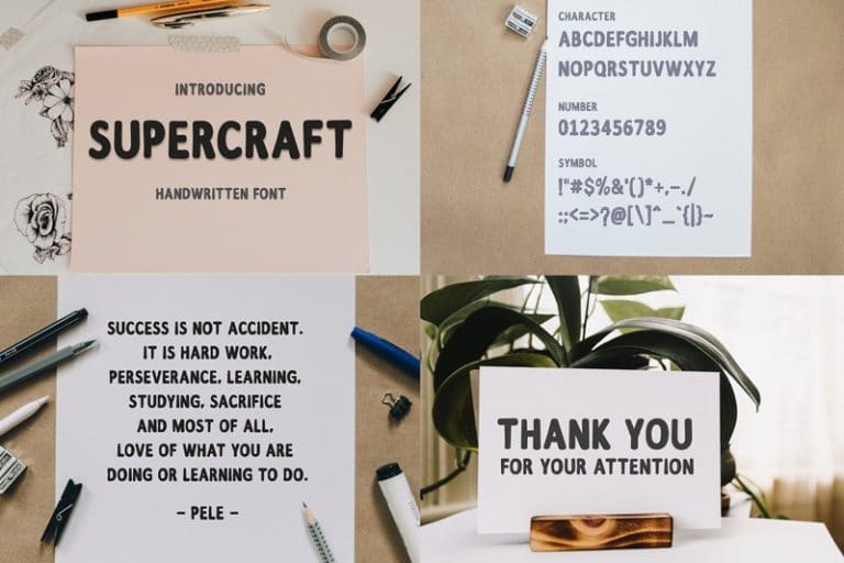 Supercraft Handwritten Font