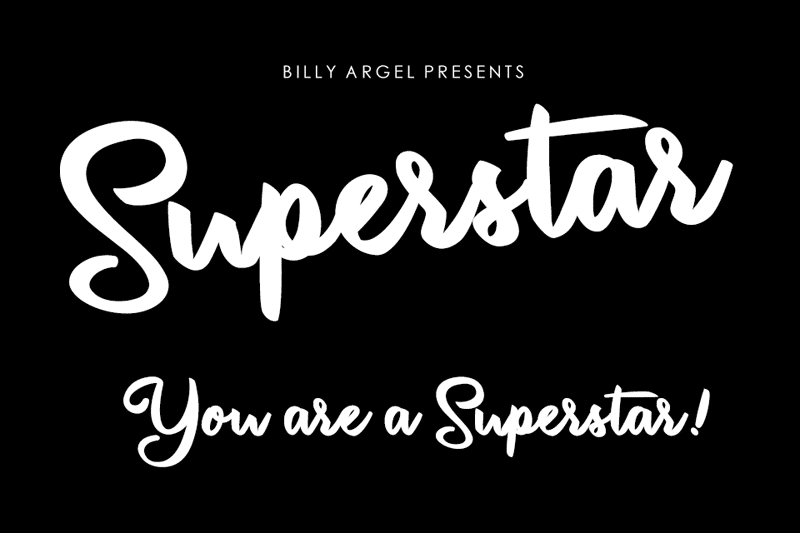 Superstar Script Font