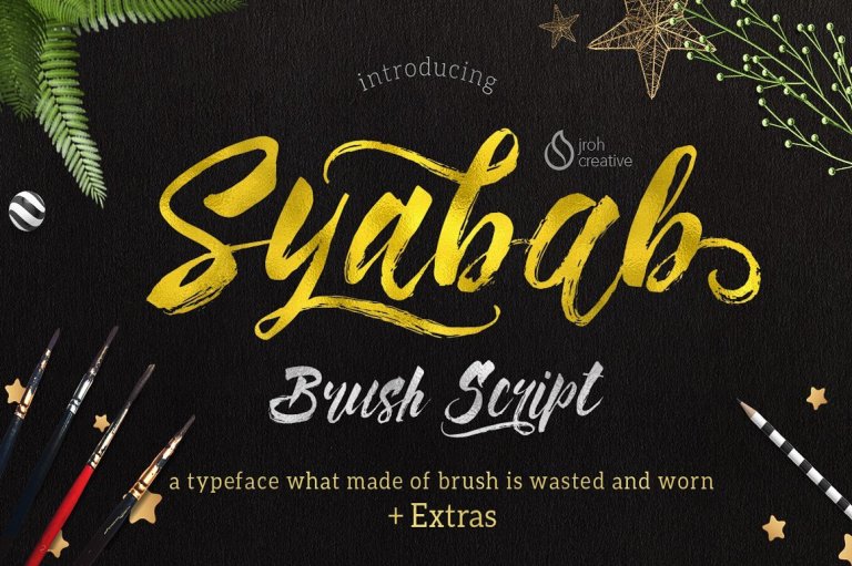 Syabab Brush Script Font