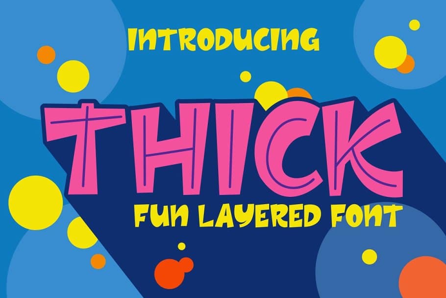 THICK Layered Font