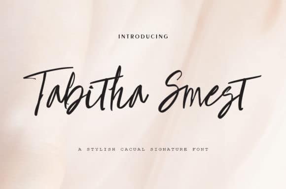 Tabitha Smest Handwritten Font