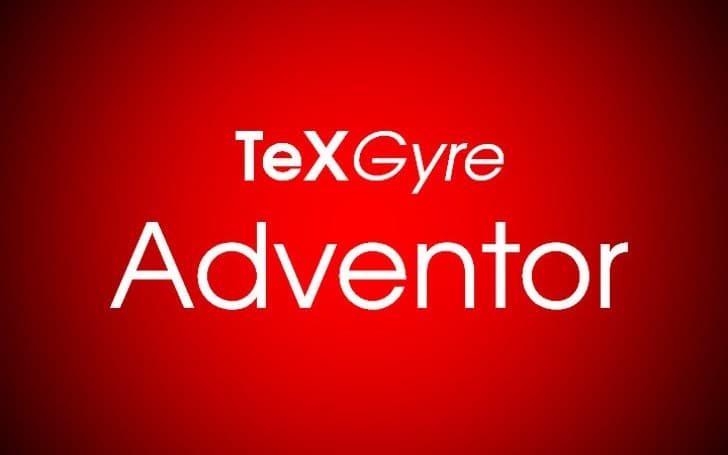 TeXGyreAdventor Font Family