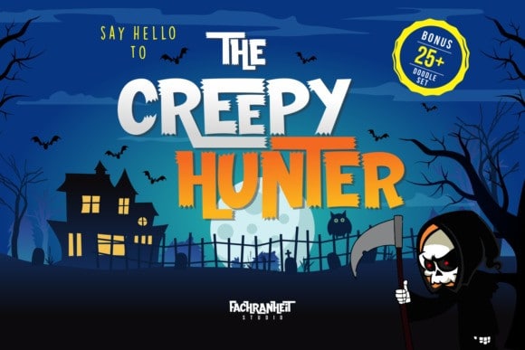 The Creepy Hunter Display Font