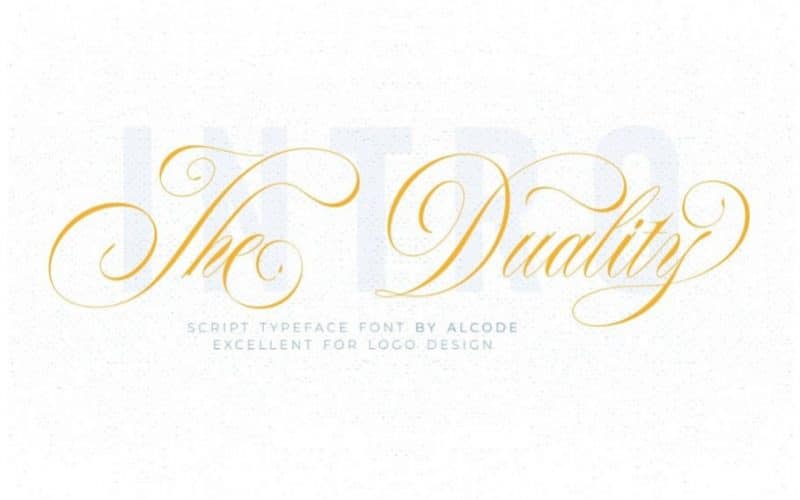 The Duality Calligraphy Font
