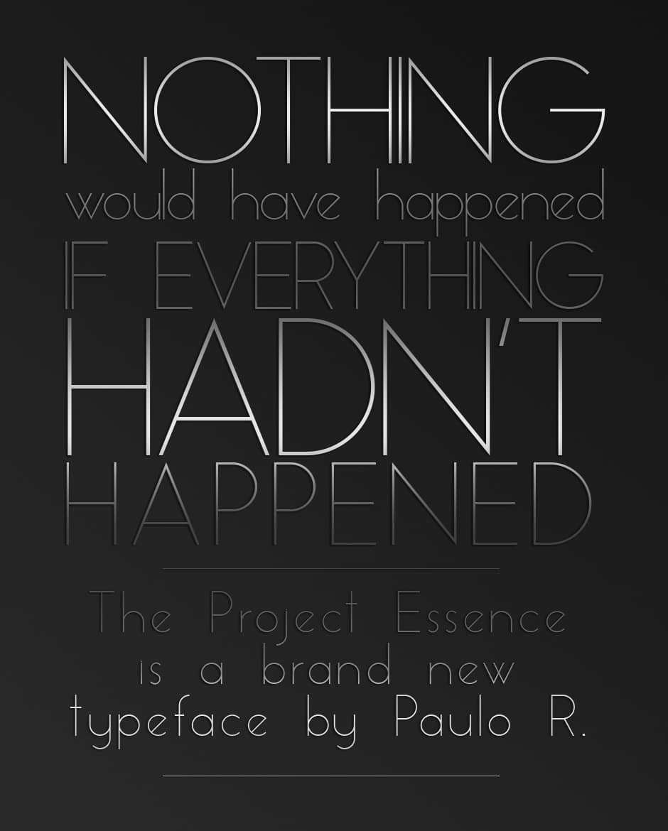 The Essence Sans Typeface
