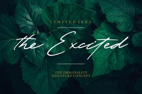 The Excited Handwritten Font