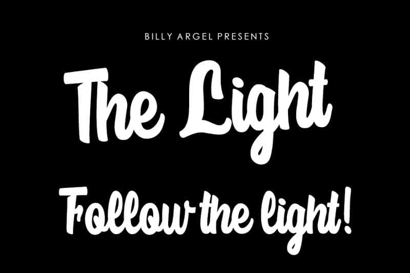 The Light Script Font