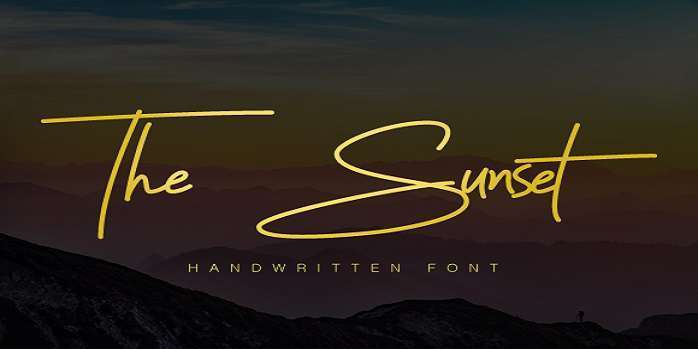 The Sunset Font