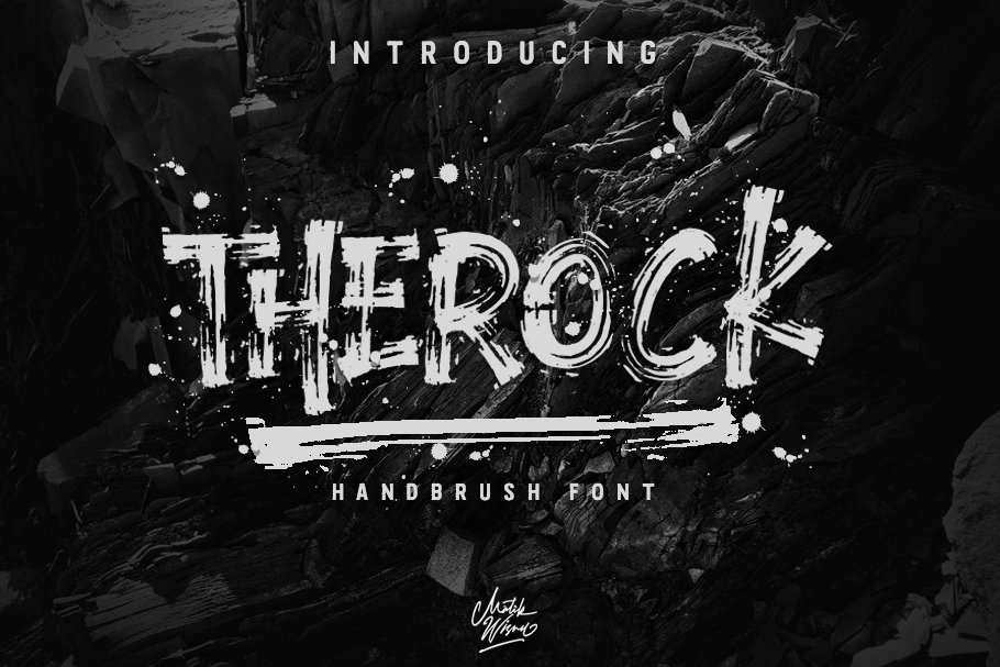 Therock Urban Brush Font