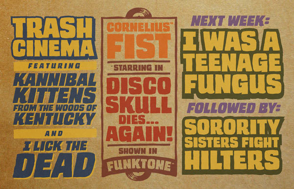 Trash Cinema Bb Font
