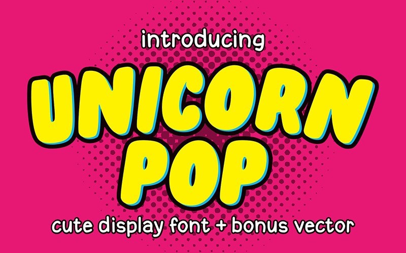 Unicorn Pop Display Font