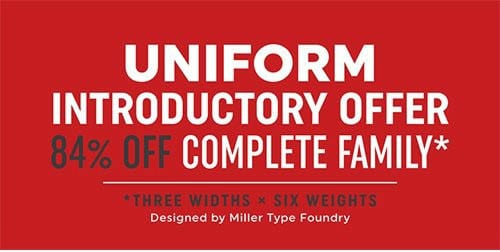 Uniform Font Family