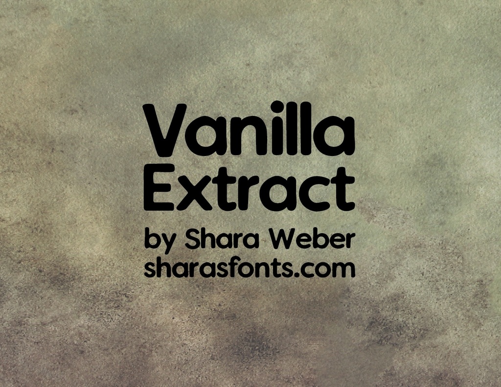 Vanilla Extract Font