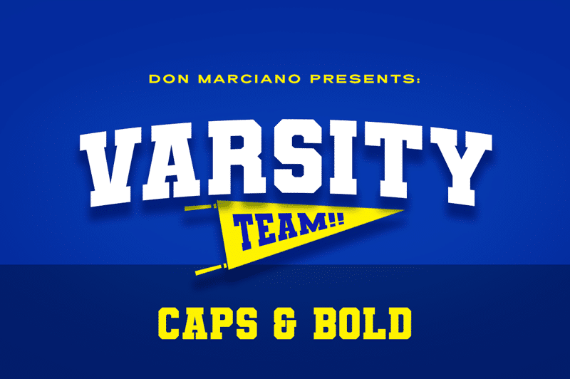 Varsity Team Typeface