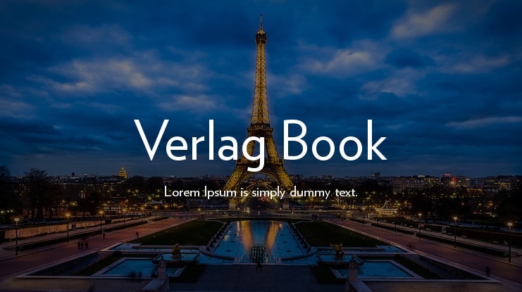 Verlag Font Verlag Font