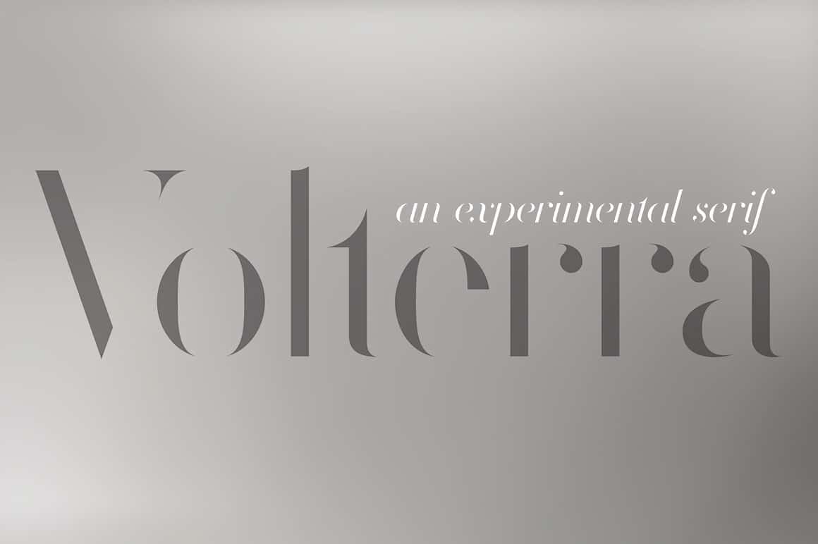 Volterra Typeface Font