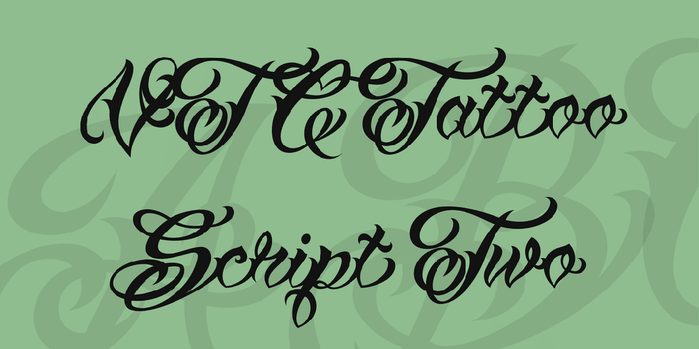 Vtc Tattoo Script Two Font