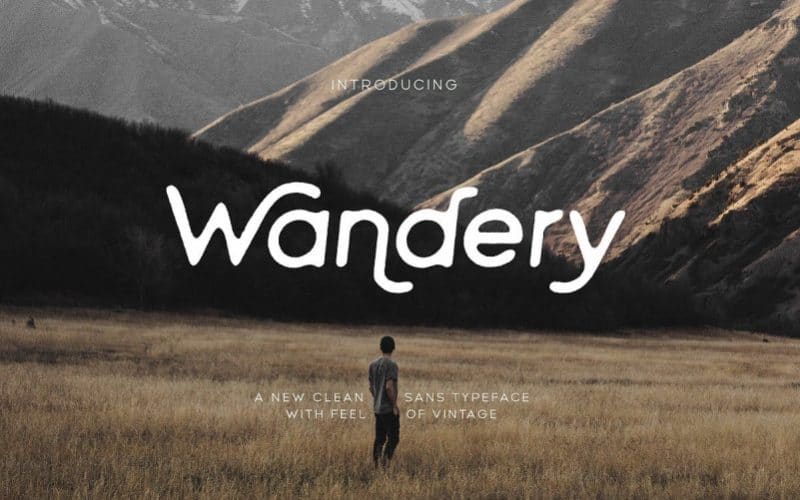 Wandery Sans Serif Font