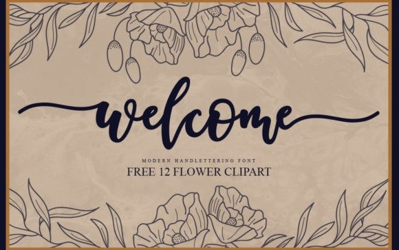 Welcome Calligraphy Font