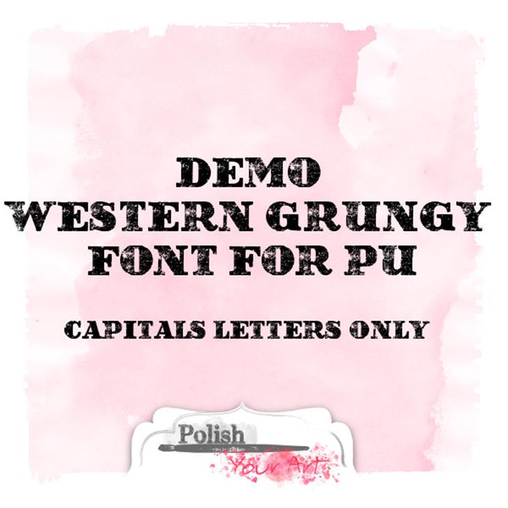 Western Grungy font