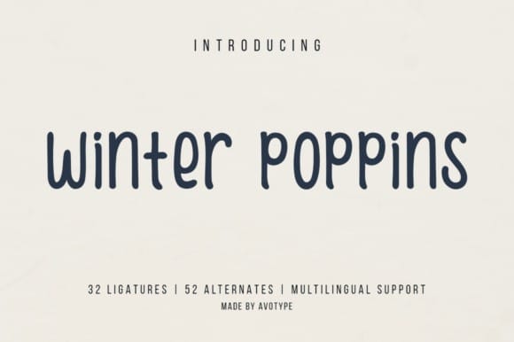 Winter Poppins Script Font