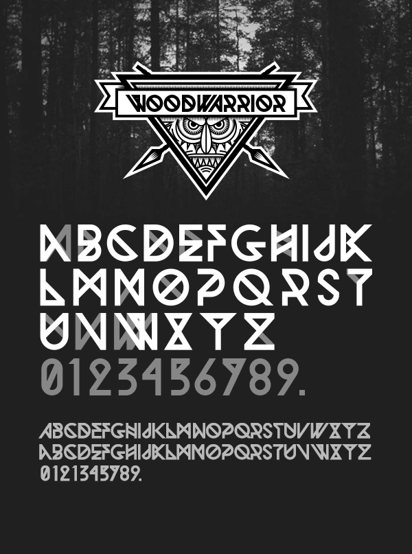 Woodwarrior Font
