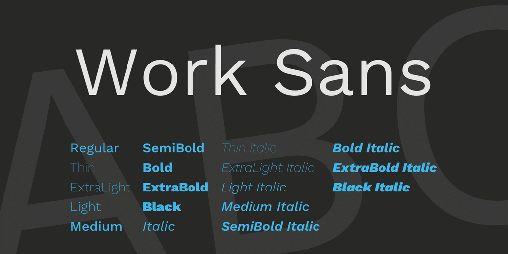 Work Sans Font
