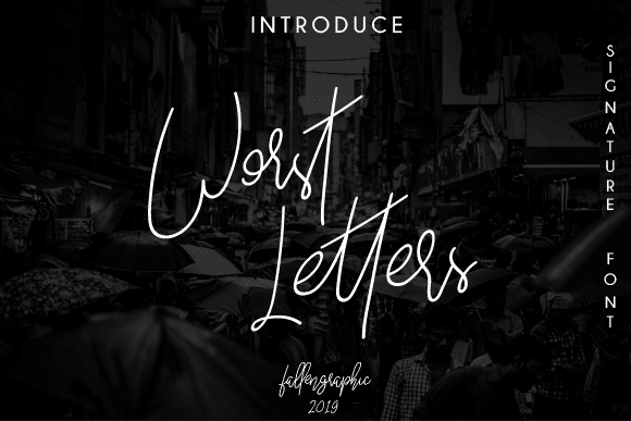 Worst Letters Script Font