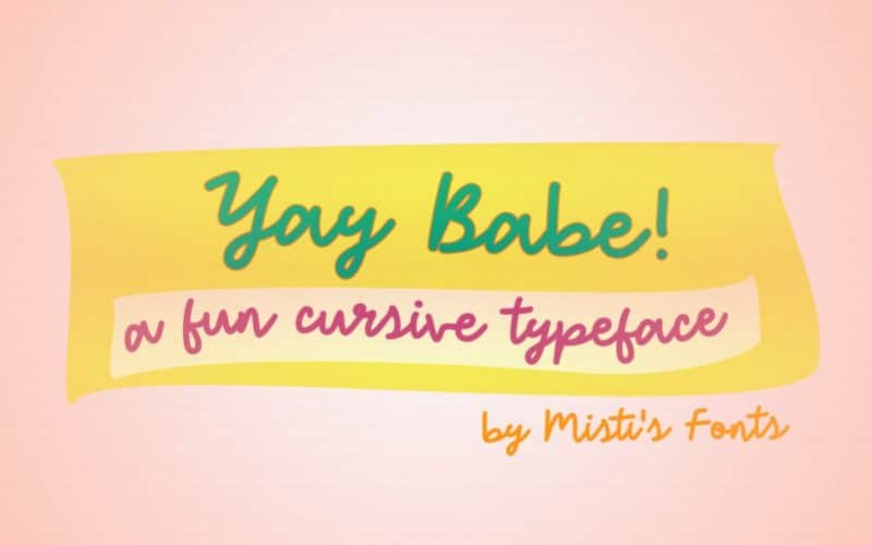 Yay Babe Handwritten Font