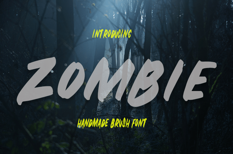 Zombie Brush Font