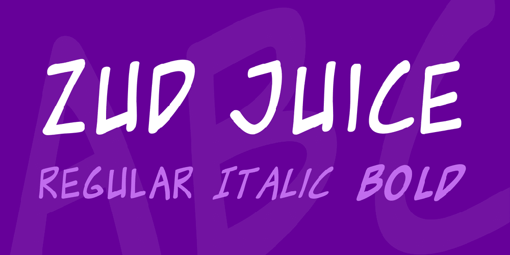 Zud Juice Font